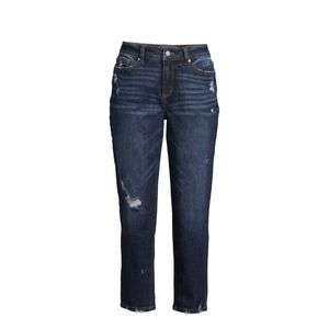 Time and tru boyfriend crop mod rise